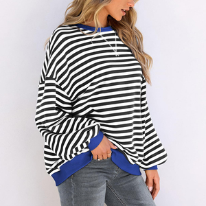 2025 Venta caliente nuevo estilo logotipo personalizado sudadera de mujer de gran tamaño de alta calidad logotipo personalizado algodón sudadera de manga larga Mujer - Product Image 6