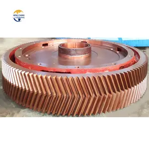 Fábrica de alta calidad de China, forja de doble engranaje helicoidal, anillo de rueda, engranaje de espiga