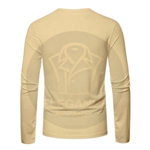 Vente en gros de chemises à manches longues pour hommes, hauts à manches longues à la mode décontractée avec logo personnalisé Service OEM ODM T-Shirt pour hommes - Product Image 1