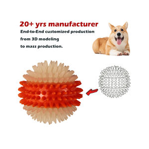 Jouet de balle pour animaux de compagnie Pointes souples Résistant aux morsures Pas facilement endommagé Bouncing <span class=keywords><strong>Spike</strong></span> Balls Jouets pour chiens personnalisés Durable Résistant à la mastication Interactif - Product Image 1