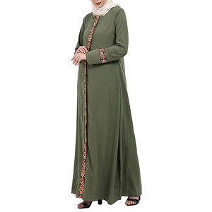 Nouvelle arrivée, vente chaude, vêtements pour femmes, vente en gros, meilleur service OEM, abaya islamique, robe longue, nouvelle arrivée, extensible dans quatre directions - Product Image 2
