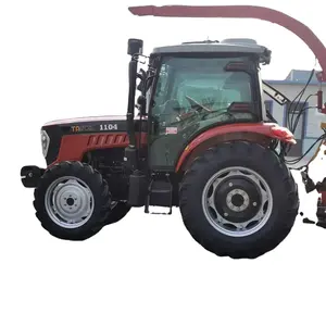 Trator agrícola de trator 110hp 4x4, máquina chinesa totalmente automática para agricultura