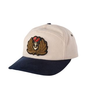 Claws N Roses Casquette souvenir 7 panneaux en coton biologique avec ancre brodée à la main Patch de lingot d'or terni Coupe réglable - Product Image 1