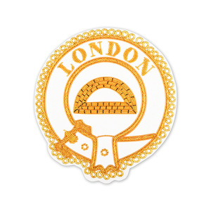 2024 Offre Spéciale sur mesure insignes maçonniques Regalia insignes de tablier de lingot d'or brodé de haute qualité avec décoration de Logo personnalisé - Product Image 1