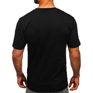 T-shirt décontracté pour homme en polyester/coton, toile respirante, séchage rapide, coupe classique, impression laser, streetwear, style rappeur, haut tendance - Product Image 4