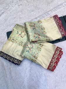 Excelente calidad estilo moderno hermoso puro suave Kanchipuram seda sari con Minakari tejido y festoneado Trabajo Mujer moda - Product Image 4