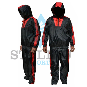 Vêtements de sport unisexes en nylon/polyester, combinaison de sauna, couleur et logo personnalisés, service OEM de haute qualité pour la salle de sport, la course à pied et les vêtements de sudation - Product Image 6