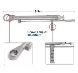 Controladores hexagonales dentales UL AMIN, implante de potencia Manual, llave dinamométrica Abutmen, llave de trinquete dinamométrica, código de color largo - Product Image 1