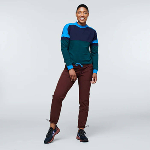Sweat-shirt à capuche de performance athlétique personnalisé OEM pour les femmes évacuant l'humidité respirant à paillettes sur le devant pour l'hiver - Product Image 1