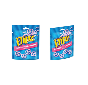 Flipz Edición Limitada, Pretzels Cubiertos con Sabor a Pastel de Queso de Fresa, 90 g, Combina Pretzels Salados Crujientes - Product Image 4