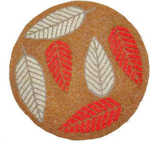 Tapetes decorativos con cuentas para mesa, posavasos, colocación de mesa con cuentas elegantes en varios colores diferentes para cocina, 100% algodón - Product Image 1