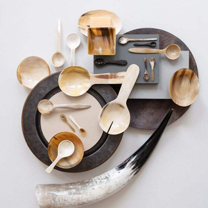 Cuchara de Cuerno de Búfalo Natural Pulido con Diseño Único APPEAL, Estilo Animal, para Decoración de Mesa de Restaurante - Product Image 2