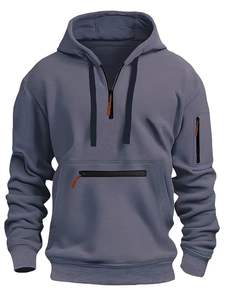 Sweat à capuche élégant pour homme avec impression en relief, 100% coton, qualité supérieure et prix bas pour l'hiver, sweat à capuche de premier choix pour homme en gros - Product Image 3