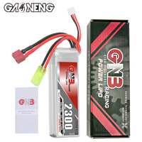 GAONENG GNB 2S 7.4V 2300mAh 60C 120C dengan T-PLUG Harga Grosir Baterai Lipo Soft Pack untuk Mobil RC 1/16 1/18 Crawler Truck Buggy