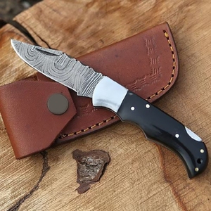 2025 couteau pliant multifonctionnel fait à la main de haute qualité bricolage personnalisé pour la survie en plein air bouton poussoir bois pour le Camping - Product Image 3