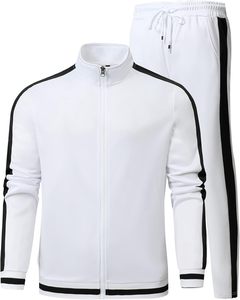 Transpirable Reversible Athletic Sports Jacket Pants Set Hombres Tallas grandes XL Casual Jogging Chándal para otoño Gym Lounge - Product Image 1