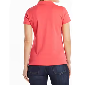 High Quality Custom Women's Short Sleeve Polo Shirt Fashion Comfortable Breathable Casual Polo Shirt - Product Image 4