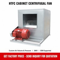 Ventilateur centrifuge HTFC pour armoire 380V, faible bruit, évacuation de fumée et d'air, avec roue à aubes en cage d'écureuil
