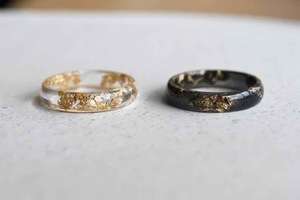 Resin Acrylic Rings Round Shape Handcrafted Love Ring Women Party Jewelry Wholesale Supply for Best Price - Product Image 3