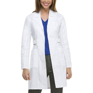 Bata de Laboratorio para Enfermera, Médico, Fácil de Limpiar, Lavable, Color Blanco Sólido, Tela de Poliéster/Algodón, Unisex, Alta Calidad, Personalizable, para Hospital - Product Image 4