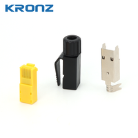 Connecteur de câble KRONZ ProFinet Connecteur 4/8 broches Communication industrielle 22/24/26AWG Fiches de câble réseau Crystal Head RJ45
