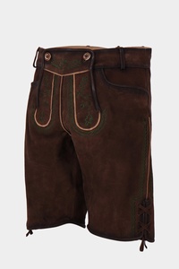 Kurze lederhose สำหรับ2025ผู้ชายหนังบาวาเรียตราแบบกำหนดเองล่าสุด - Product Image 4