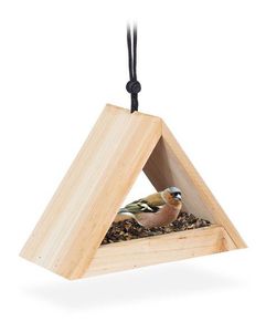 Casas de pájaros rústicas de madera artesanales para jardines que ofrecen espacios de anidación seguros con materiales resistentes a la intemperie - Product Image 4