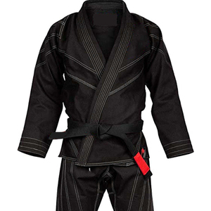 Venta caliente mezcla de algodón pantalones de artes marciales cordón cintura reforzada rodilla para Karate Jiu Jitsu entrenamiento Unisex entrenamiento - Product Image 5