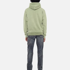 OEM personalizado Vintage Streetwear hombres Sudadera con capucha de gran tamaño de manga regular con patrón de impresión caliente diseñador de la marca Sudadera con capucha a la venta - Product Image 3