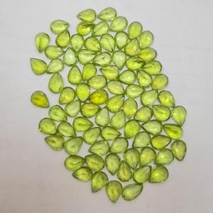 Piedra Preciosa de Peridoto Natural de Alta Calidad, Corte Pera de 7*5 MM, Verde Calibrado, Piedra Suelta para Fabricación de Joyas, Suministro por Lote - Product Image 2