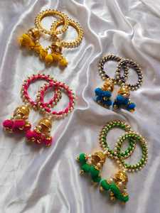 Colorido triángulo redondo borla Kalira brazaletes nupcial joyería de moda pulsera regalo de boda para mujeres evento a granel fiesta Favor - Product Image 2