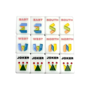 Luxury Eco-Friendly Durable Portable American <strong>Mahjong</strong> Tiles 160-Piece 4-Player <strong>Set</strong> with Acrylic Tiles - Product Image 5