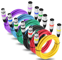 Cables XLR de Alta Calidad, Coloridos, OEM ODM, Macho a Hembra, Cable de Audio de 3 Pines para Altavoz y Micrófono, Balanceado