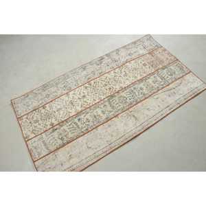 Rug, 2.8x5.1 ft Vintage Rug, <b>Brown</b> Persian Rug <b>Wool</b> - Product Image 4