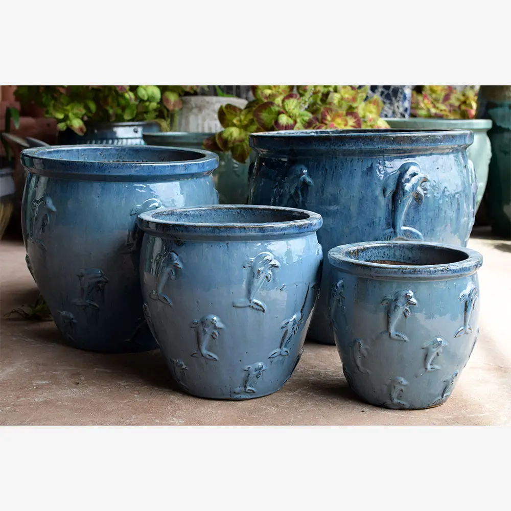 Factory direct flowerpots round flower pot bulk flower pots cheap outdoor modern stand decorative flower pottery eco