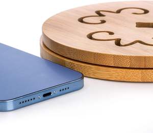 6 Pack Natural Bamboo <b>Trivet</b> Mat Set, Heat Resistant Pads with Dish Rack, Kitchen Wood Non-Slip Coaster, Durable Anti-Hot <b>Trivet</b> - Product Image 5