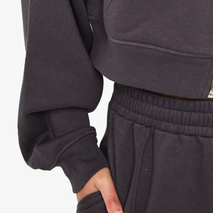Sweat à capuche en polaire uni pour femme, coupe décontractée confortable, manches longues / Design tendance à prix avantageux pour les commandes en gros - Product Image 3