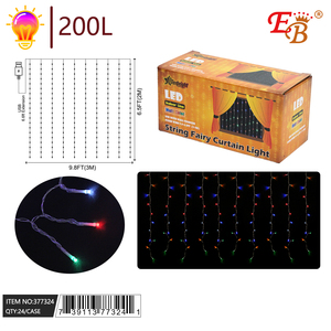 ม่านไฟ LED หลากสีสำหรับงานปาร์ตี้3X2M 200L 24ชิ้น /cs - Product Image 1