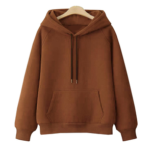 Sweats à capuche pour femmes doublés en polaire de coton et polyester de haute qualité avec logo personnalisé sweat à capuche à épaules tombantes poids lourd - Product Image 3