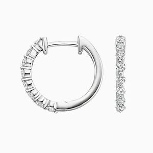 Elegant Oval Cut Real Diamond Drop <b>Earrings</b> <b>Halo</b> Frame Indian Manufactured Perfect for Formal Gifting Factory Price - Product Image 4