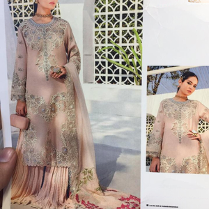 ชุดเดรสสไตล์พจนาบี Patyala พร้อมสวมชุดชัลวาร์ KAMEES ปรับแต่งตัวเลือกขนาดด้วยการปักคอและงานฝีมือบนนั้น - Product Image 2