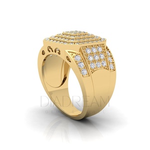 Bijoux Hip Hop Designer de luxe Anneaux Hip Hop Moissanite en argent sterling 925 avec clarté VVS améliorée Occasion de mariage à la mode - Product Image 6