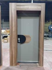 ABSDOOR IRONOVA Haute Sécurité Acier Inoxydable Fini Manuel Postmoderne Intérieur Porte d'Entrée Isolation Thermique Options de Couleur - Product Image 3