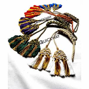 Borlas pequeñas hechas a mano Lingote Cincture Artículo decorativo litúrgico cincture litúrgico con 3 borlas de cordón - Product Image 2