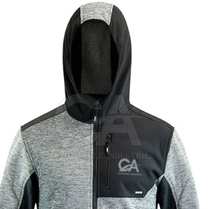 Sweat-shirt à capuche Softshell pour hommes coupe-vent imperméable Logo personnalisé disponible Sweat à capuche Softshell pour hommes - Product Image 5