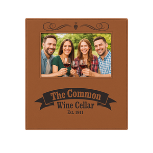 กรอบรูปหนังเทียมที่ทันสมัยมีคุณภาพสูงแกะสลักเลเซอร์แบบปรับแต่งได้ขายส่งงานแต่งงานงานพิเศษการออกแบบฝรั่งเศส - Product Image 2