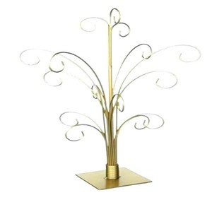 Présentoir de Noël en forme d'arbre en métal aluminium fini brun utilisé pour la décoration de Noël Présentoir de décoration de Noël - Product Image 4
