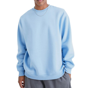 OEM vente en gros personnalisé 100% coton pull à col rond sweat poids lourd conception surdimensionnée sans capuche technique brodée - Product Image 1