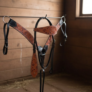 Brida de Cuero Genuino para Carreras de Caballos en Oferta |   Alta Calidad Profesional, Resistente y Duradero |   Conjunto de Brida y Riendas Flash |   2026 - Product Image 2