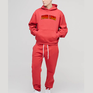 ชุดวอร์ม2ชิ้นสำหรับผู้ชายผ้าฝ้าย100% มีฮู้ดพิมพ์โลโก้ขนาดใหญ่พิเศษสำหรับฤดูหนาว - Product Image 6